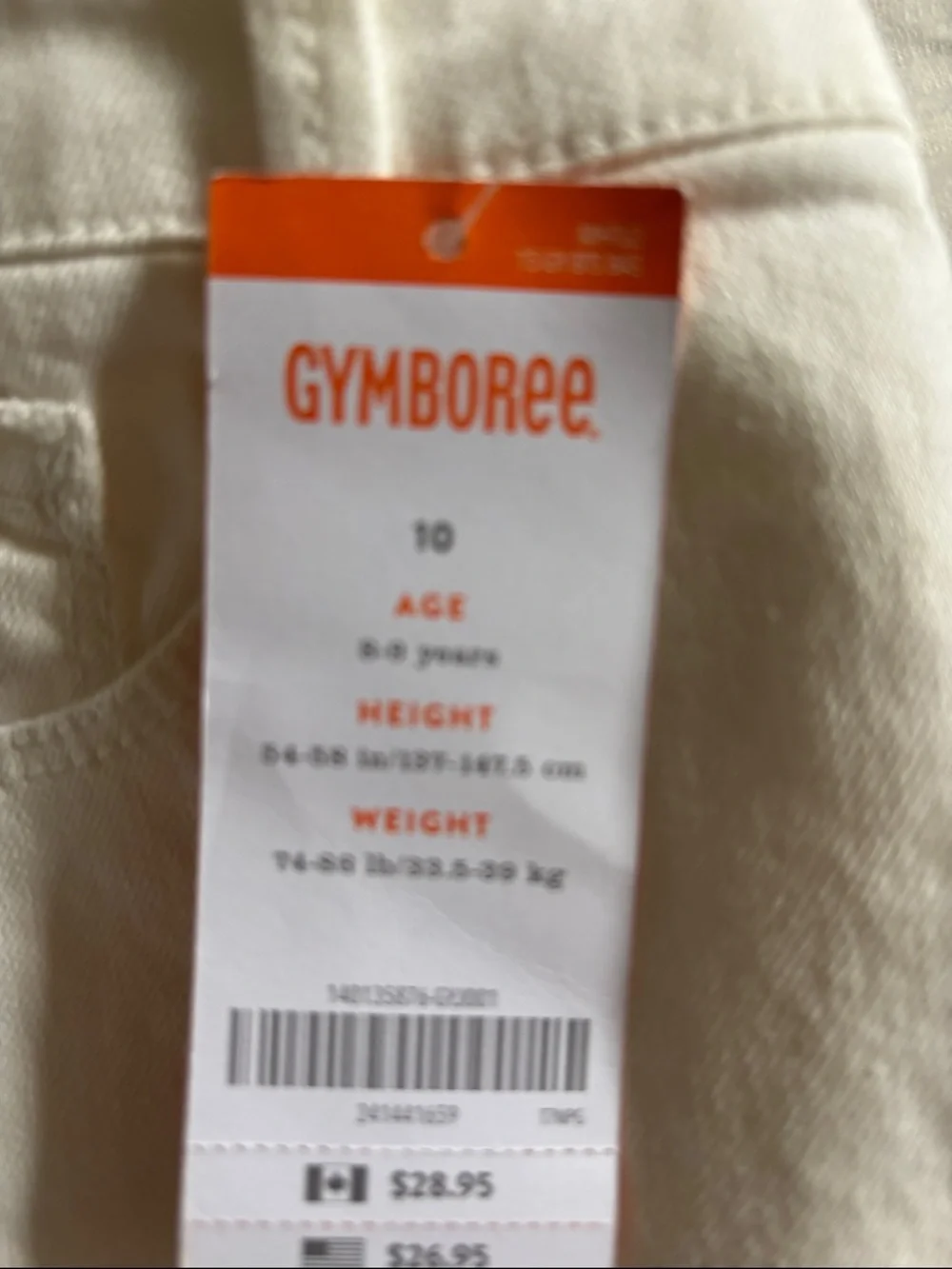 BUNDLE $3/$15  Gymboree White Cream Rolled-Hem Bermuda Shorts